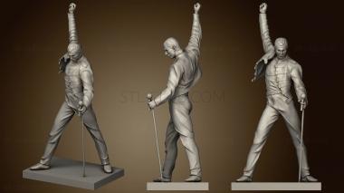 3D model Freddie Mercury Statue in Montreux fixed (STL)