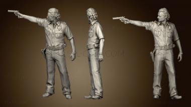 3D model Rick Walking Dead 2 (STL)