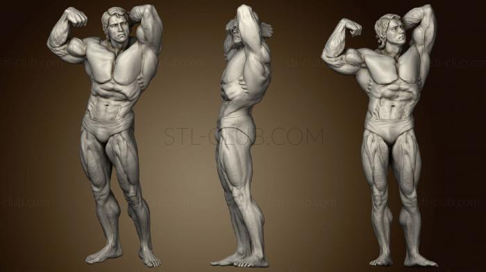 3D model Arnold Schwarzenegger Mr Olympia (1974) (STL)