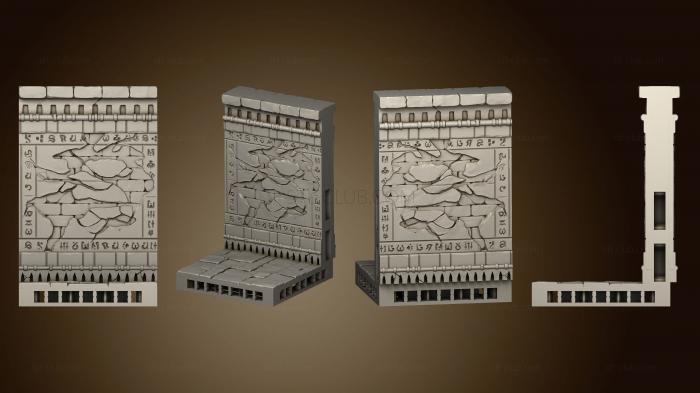 Египетские статуи и рельефы Стандартная стена
