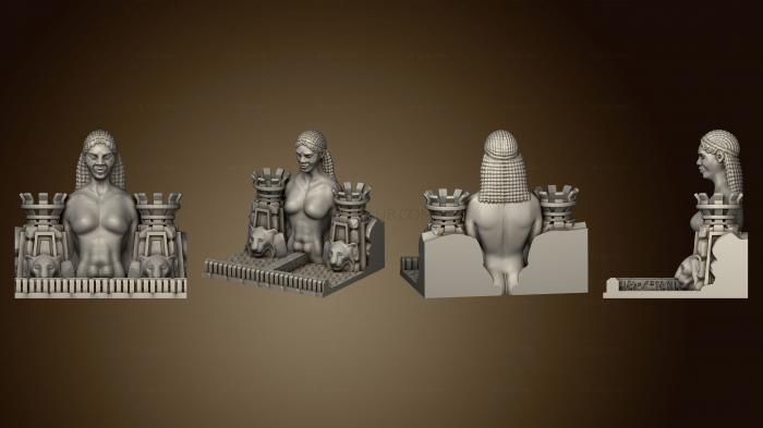 Египетские статуи и рельефы Центр Т-образного бассейна 3