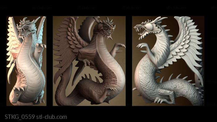 Статуэтки грифоны и драконы STKG_0559