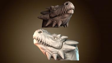 3D модель Курильница для благовоний Голова дракона (STL)