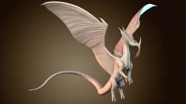 3D модель Взрослый дракон ветра (STL)