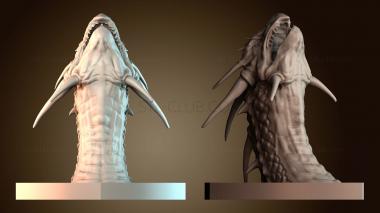 3D модель Настенное крепление в виде головы дракона (STL)