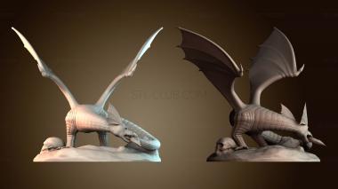 3D модель Дракон укусил свой хвост (STL)