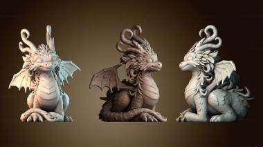 3D модель Дракон в легенде (STL)