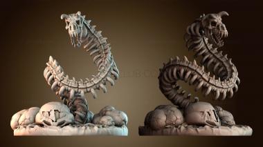 3D модель Скелет белого дракона (STL)