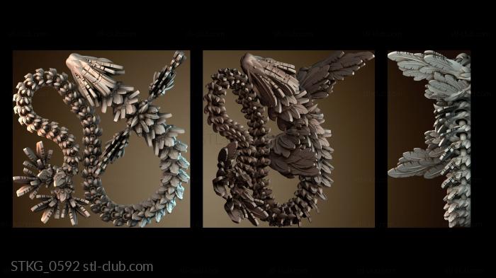 Статуэтки грифоны и драконы STKG_0592