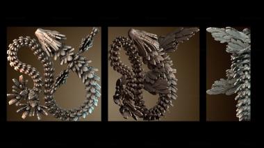 3D модель У дракона есть крылья (STL)