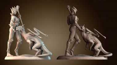 3D модель Рыцарь приручает дракона (STL)