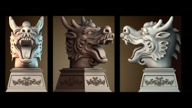 3D модель Голова дракона (STL)