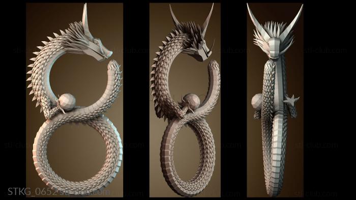 Статуэтки грифоны и драконы STKG_0652