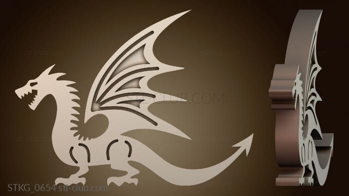 Статуэтки грифоны и драконы STKG_0654