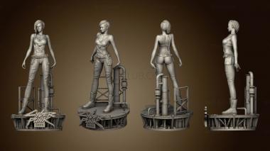 3D модель Статуя ДЖУДИ Альварес Персонаж Киберпанковской игры (STL)