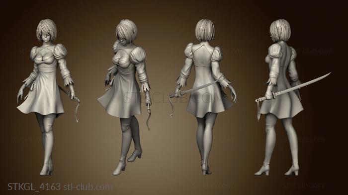 3D модель Nier Automata,который Лепит лин Янь (STL)