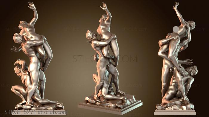 Статуэтки девушки Похищение сабинянки из Лоджии Ланци во Флоренции