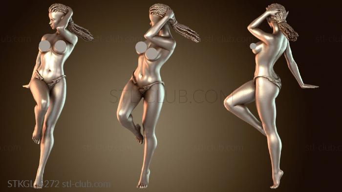 Статуэтки девушки Повседневные прически в стиле пин-ап