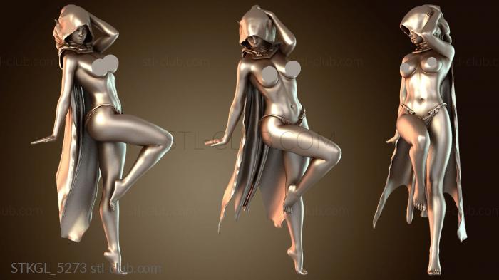 Статуэтки девушки Повседневный капюшон Pinups