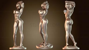 3D модель Смелая аниме-девушка (STL)