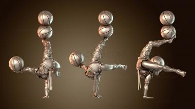 3D модель Трюк с мячом акробата эльфа (STL)