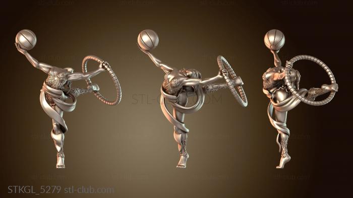 Статуэтки девушки Танцы акробата-эльфа