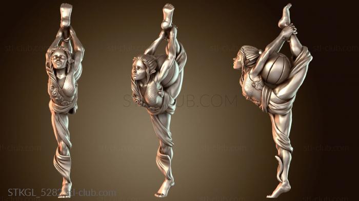 Статуэтки девушки Акробат Эльф Стойка на одной ноге