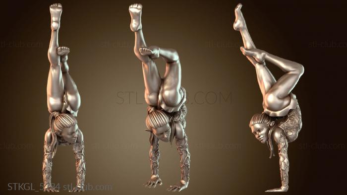 Статуэтки девушки Стенд Акробата Эльфа