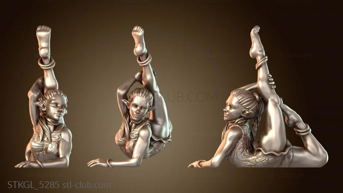 Статуэтки девушки Акробат Эльф Растяжка