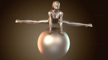 3D модель Акробат на мяче Снимок (STL)