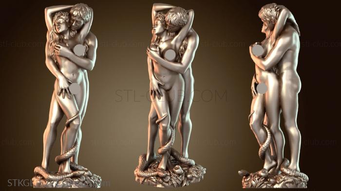 Статуэтки девушки Адам и Ева