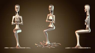 3D модель Семейка Аддамс Мортиша (STL)