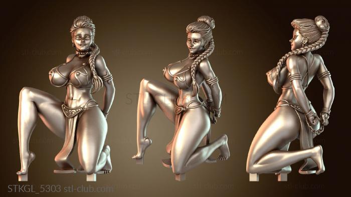 Статуэтки девушки Асока и Лея объединились