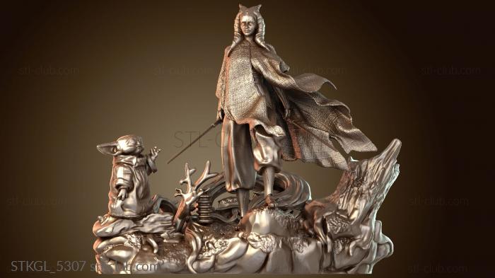 Статуэтки девушки Асока Свирепая