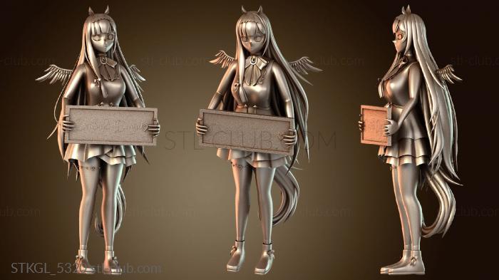 Статуэтки девушки Алетта Скай Кавайи Клубень