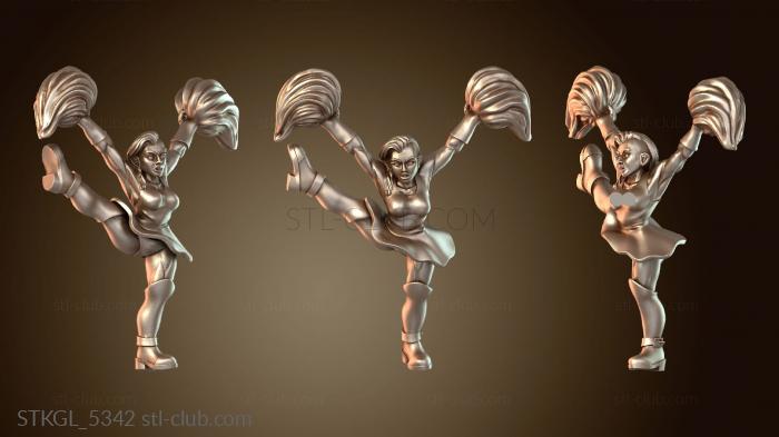 Статуэтки девушки Амазонка, женщина-единорог, чирлидер