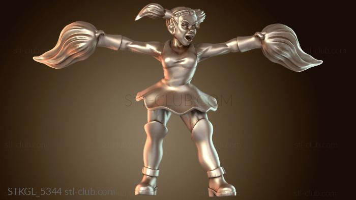 Статуэтки девушки Амазонка, женщина-единорог, энергичная чирлидерша