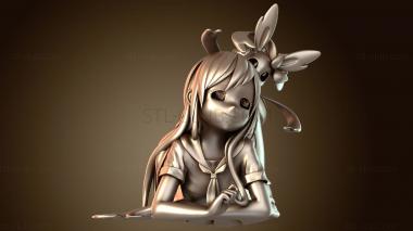 3D модель Девушка-ани Сильвеон (STL)