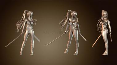 3D модель Аниме-девушки Саэко NSFW (STL)