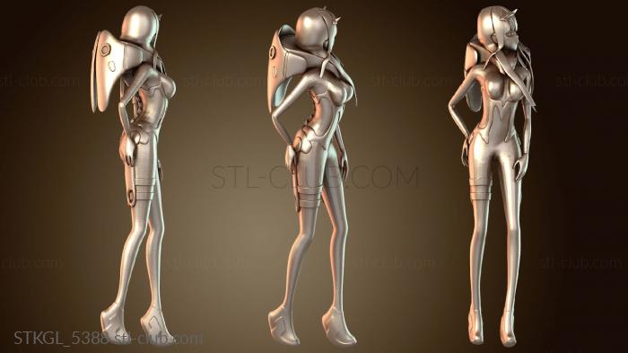 Статуэтки девушки Аниме Ноль Два