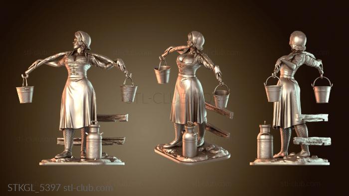 Статуэтки девушки Анна-доярка Легендарная