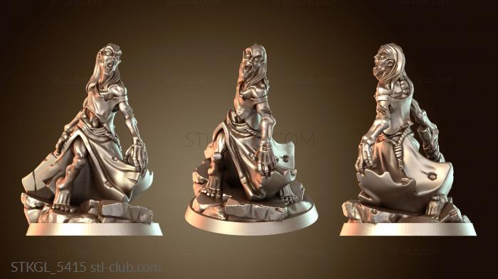 Статуэтки девушки Арбитр Ядро Зомби