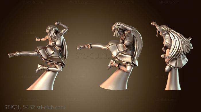 Статуэтки девушки Афина Кик