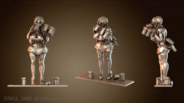 Статуэтки девушки Бахаб Балам Вайфу Работа