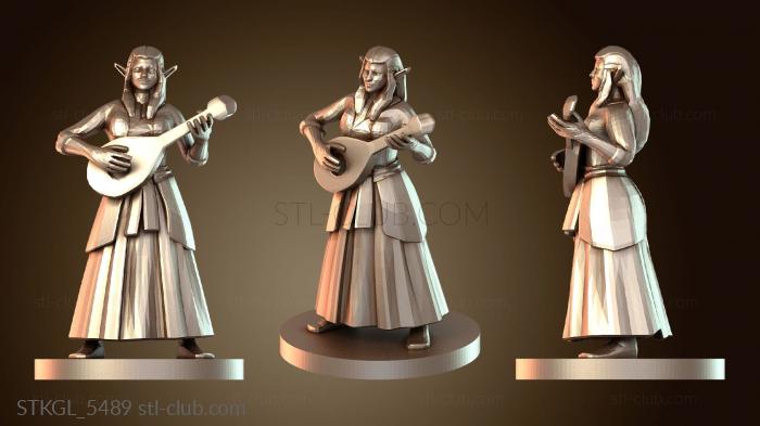 Статуэтки девушки Бард Эльфийка