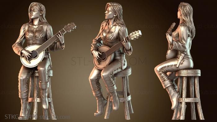 Статуэтки девушки Бард-виртуоз