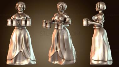 3D модель Барменша стоит (STL)