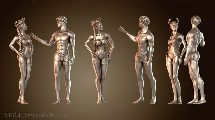 Статуэтки девушки Барон