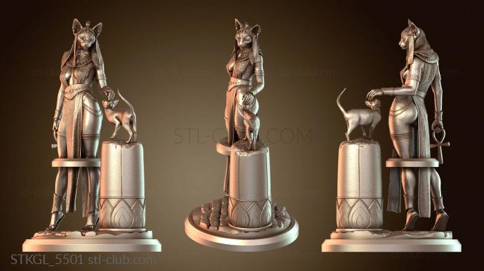 Статуэтки девушки Бастет Божественная