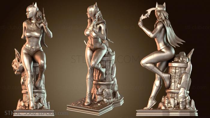 Статуэтки девушки Bat Girl Batarang